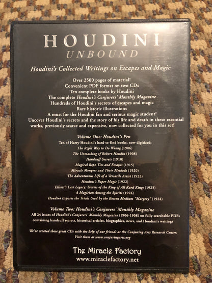 Houdini Unbound - CD Rom