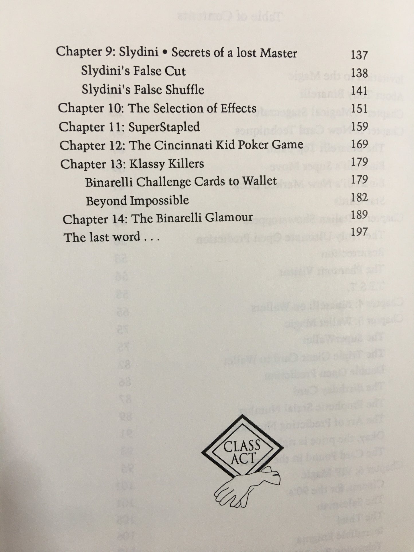 Class Act: The Magic Of Tony Binarelli - Gary Ouellet