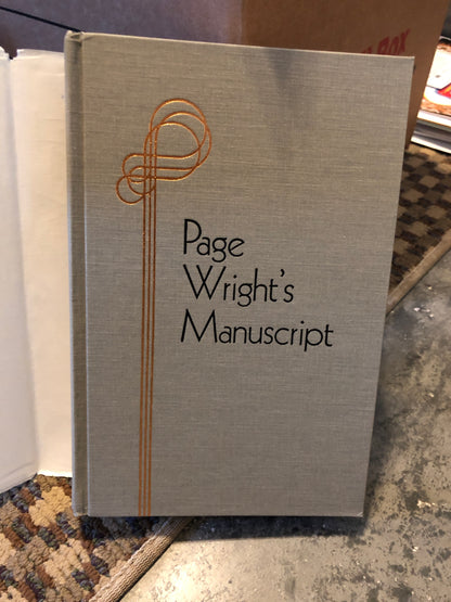 Page Wright's Manuscript - T. Page Wright - HC w/dj