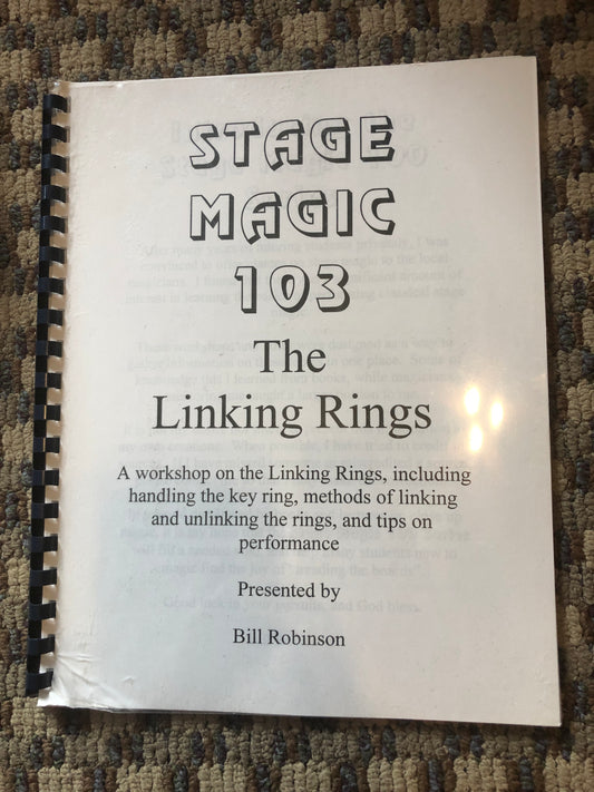 Stage Magic 103 - The Linking Rings - Bill Robinson