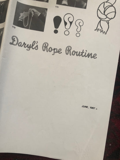 Daryl's Rope Routine - Poster and Instructions+