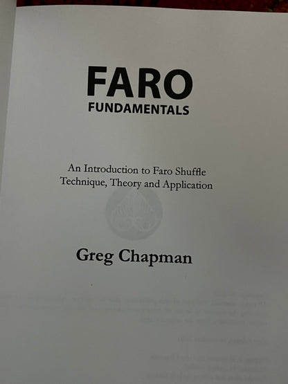 Faro Fundamentals - Greg Chapman