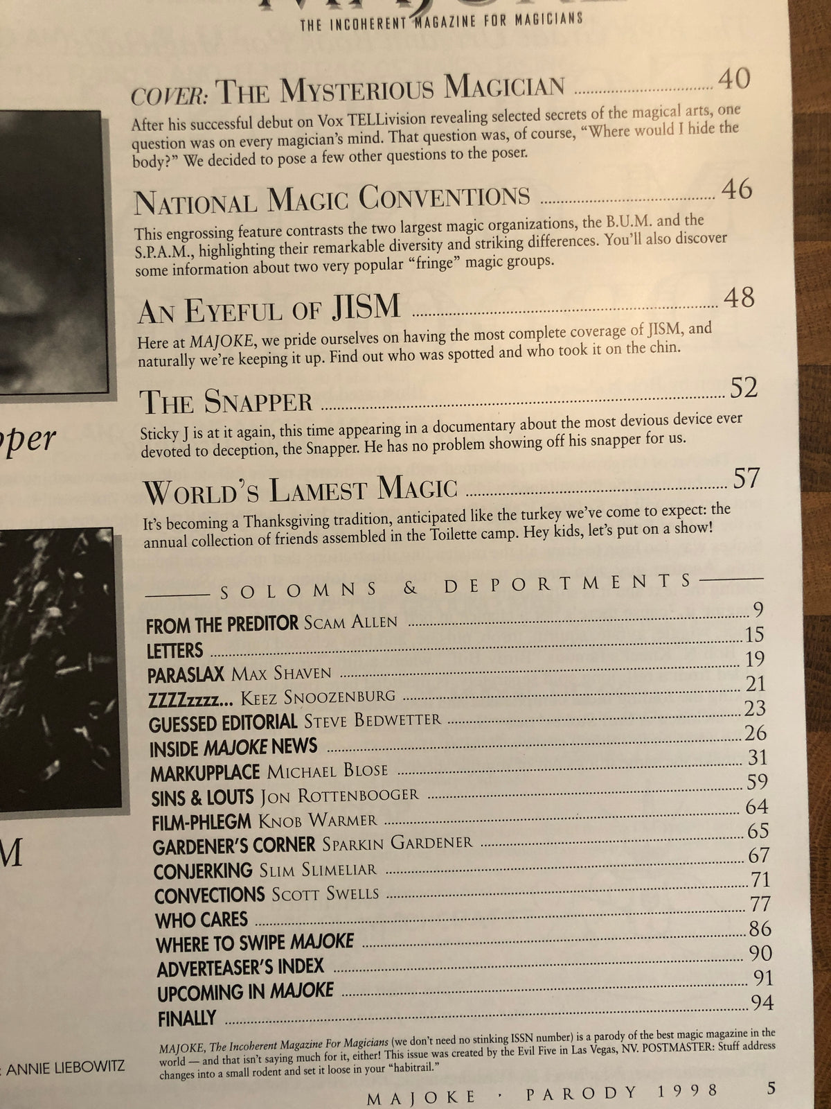 Majoke: The Incoherent Magazine for Magicians