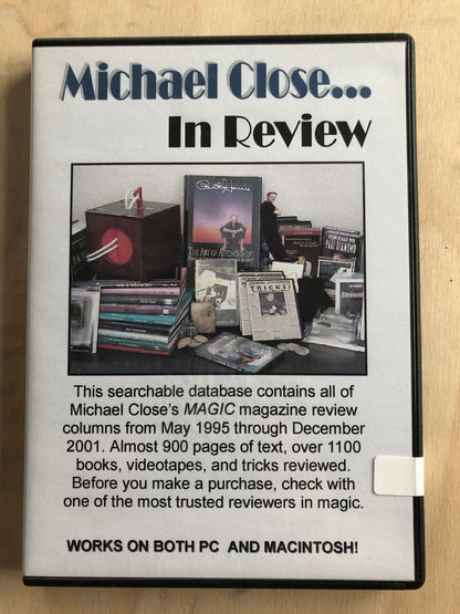 Michael Close...In Review - CD-Rom