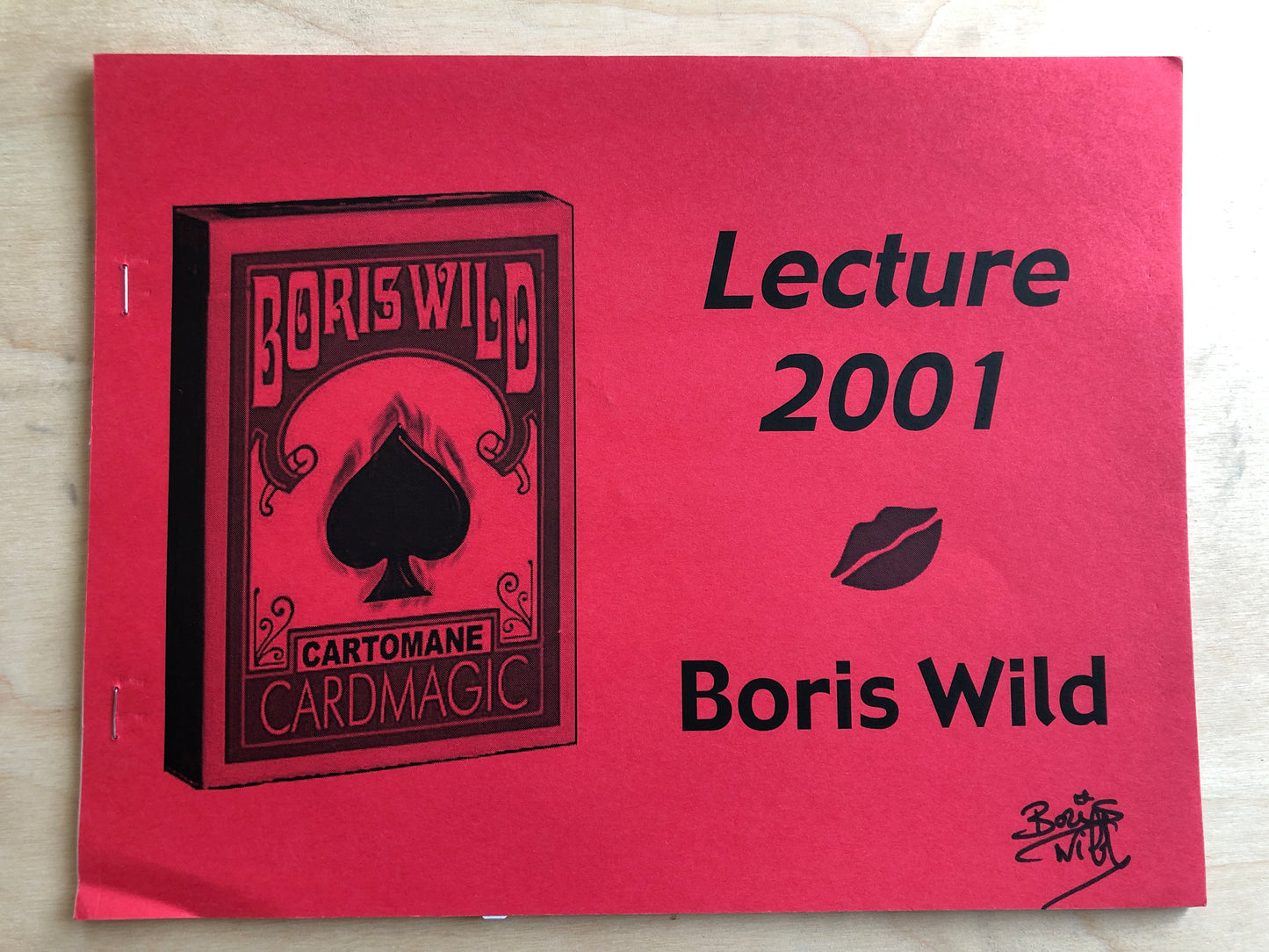 Lecture 2001 - Boris Wild