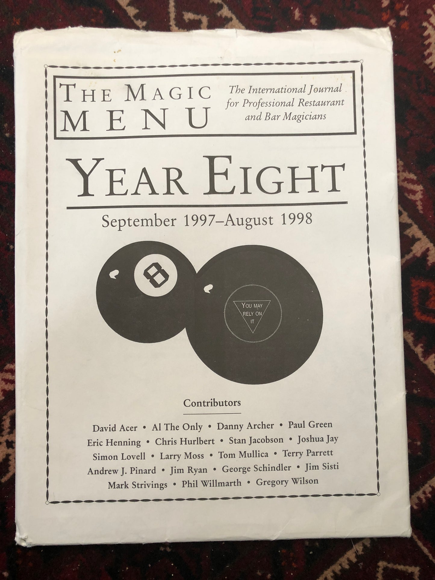 The Magic Menu YEAR 8 - Jim Sisti