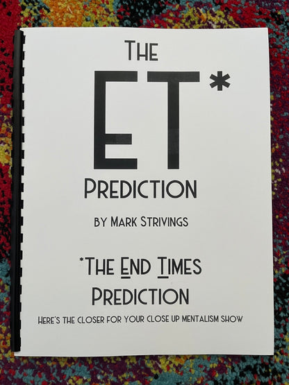 The ET Prediction - Mark Strivings