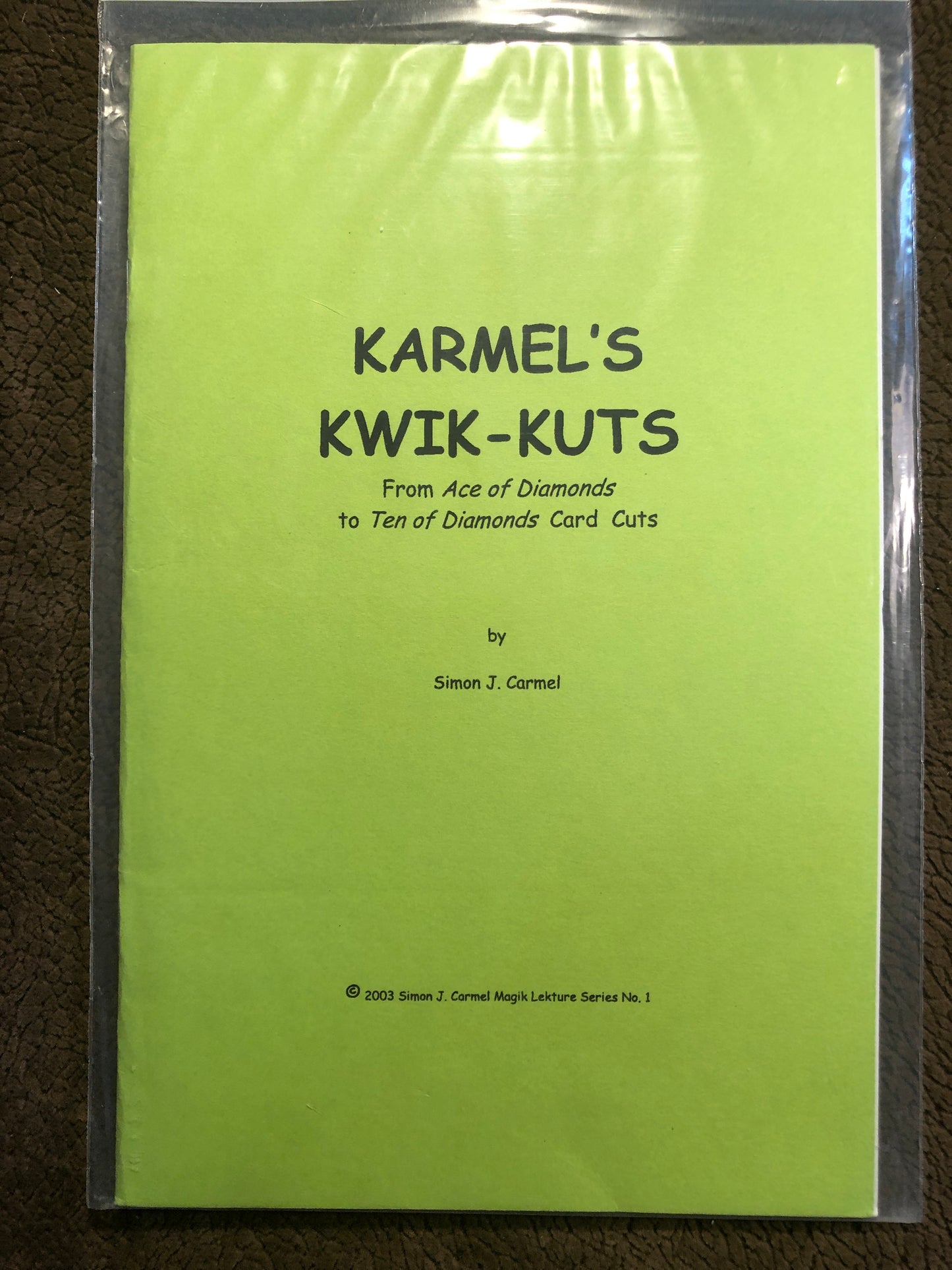 Karmel's Kwik-Kuts - Simon J Carmel