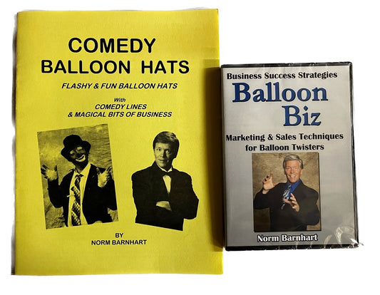 Balloon Biz DVD/Comedy Balloon Hats Combo Deal - Norm Barnhart