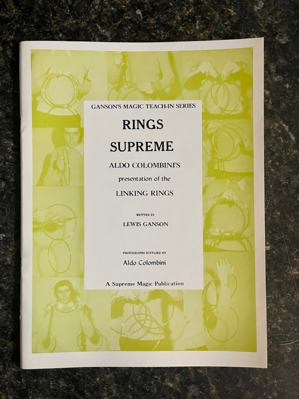 Ring Magic Book Rings Supreme - Lewis Ganson & Aldo Colombini – Don's Magic & Books